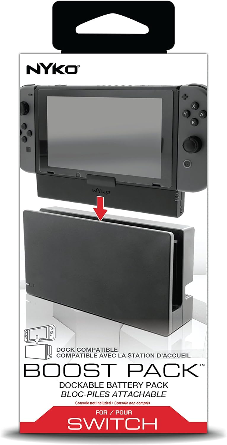 Nyko Boost Pack – Bateria externa recargable de 2500 mAh para consolas Nintendo Switch