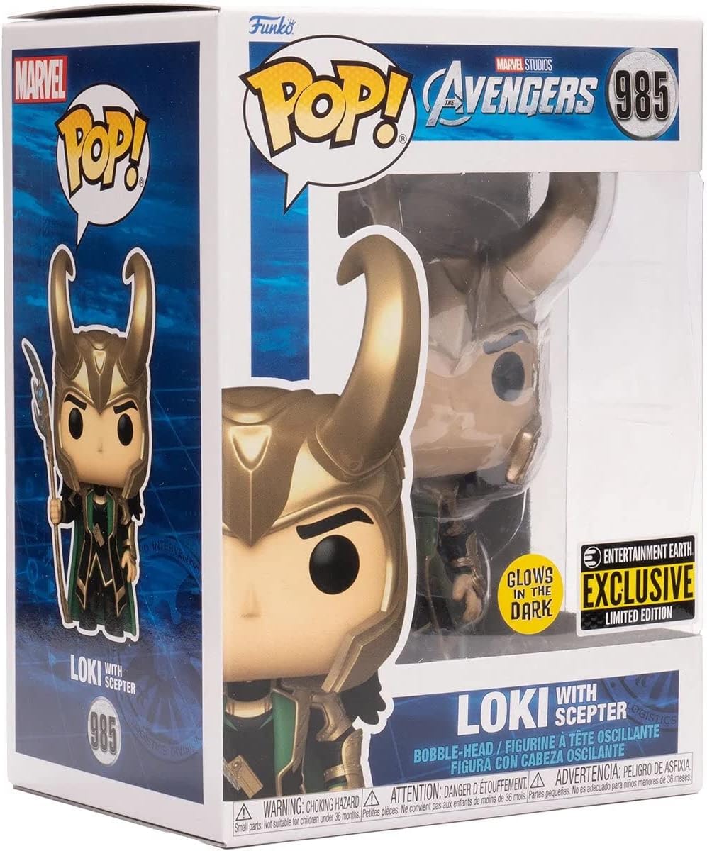 Funko Loki with Scepter (Glow in The Dark) (Special Edition Exclusive) 985