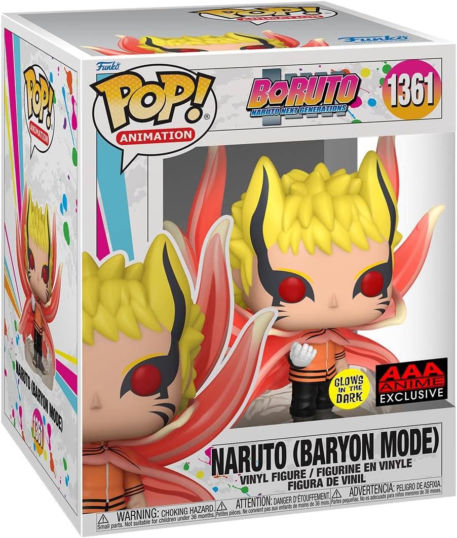 Funko Pop Boruto: Naruto (modo Baryon) GITD Super Figura de 6 pulgadas (exclusivo de anime AAA) 1361