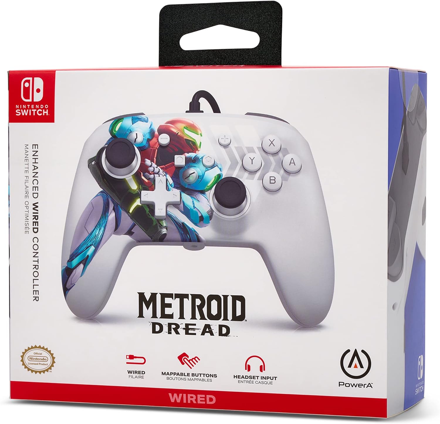PowerA Control Mejorado Alámbrico para Nintendo Switch – Metroid Dread