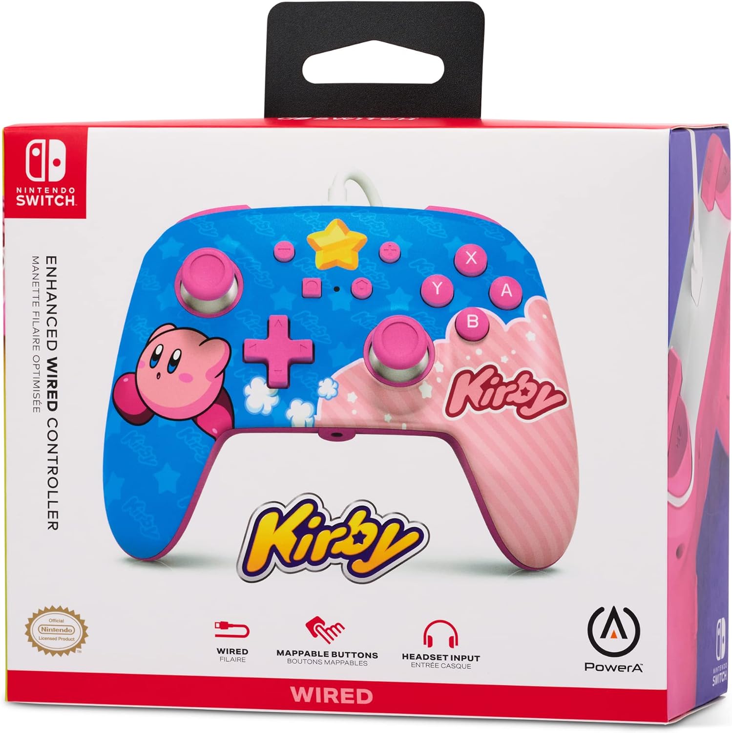 PowerA Control Mejorado Alámbrico para Nintendo Switch – Kirby