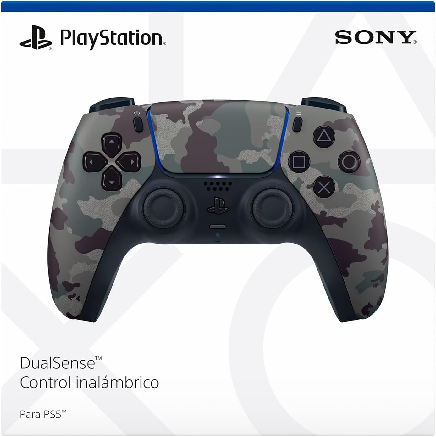 Control inalámbrico DualSense™ – Grey Camouflage (Camuflaje Gris)
