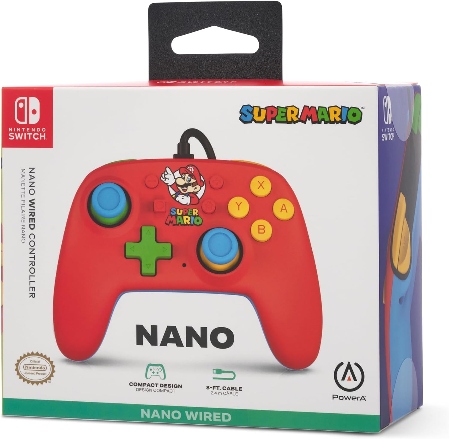 PowerA Nano Wired Controller for Nintendo Switch – Mario Medley