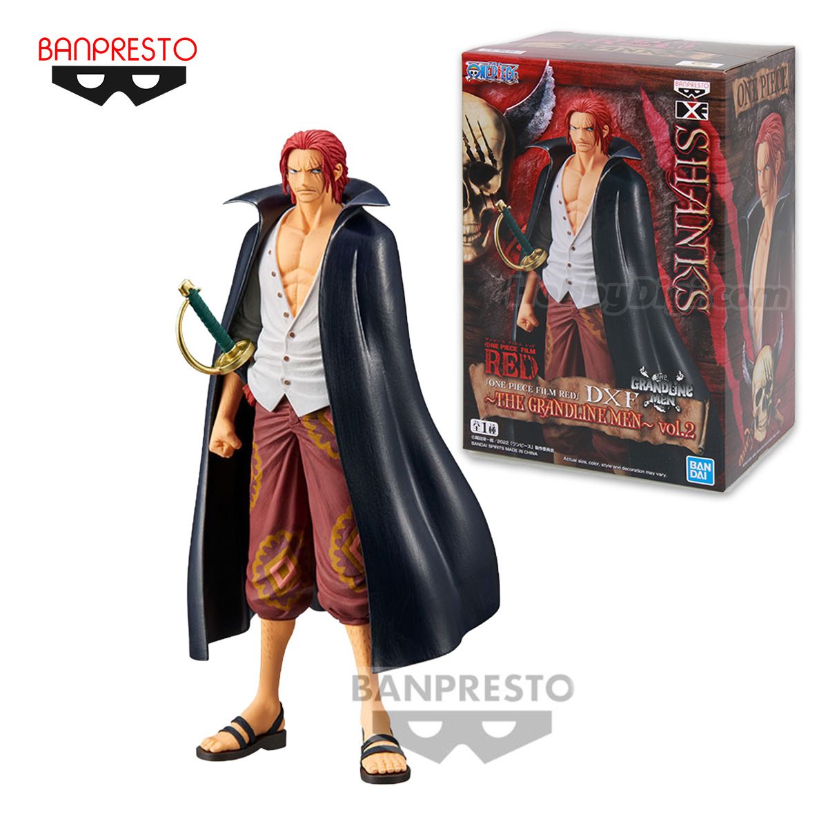 Banpresto Dxf～The Grandline Men ～Vol.2  Shanks “One Piece” (Oversea)