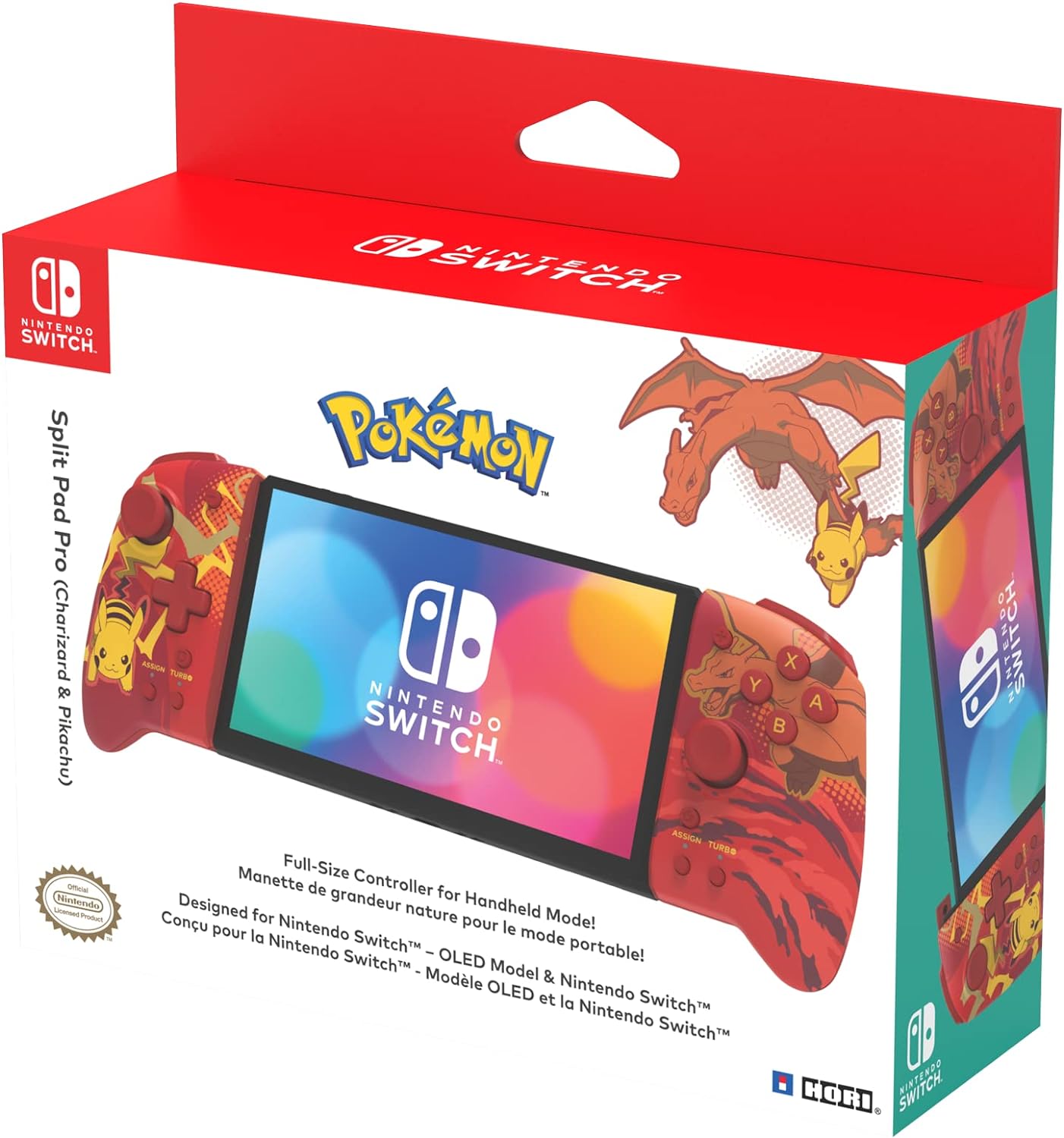 Hori Split Pad Pro (Pikachu y Charizard) para Nintendo Switch