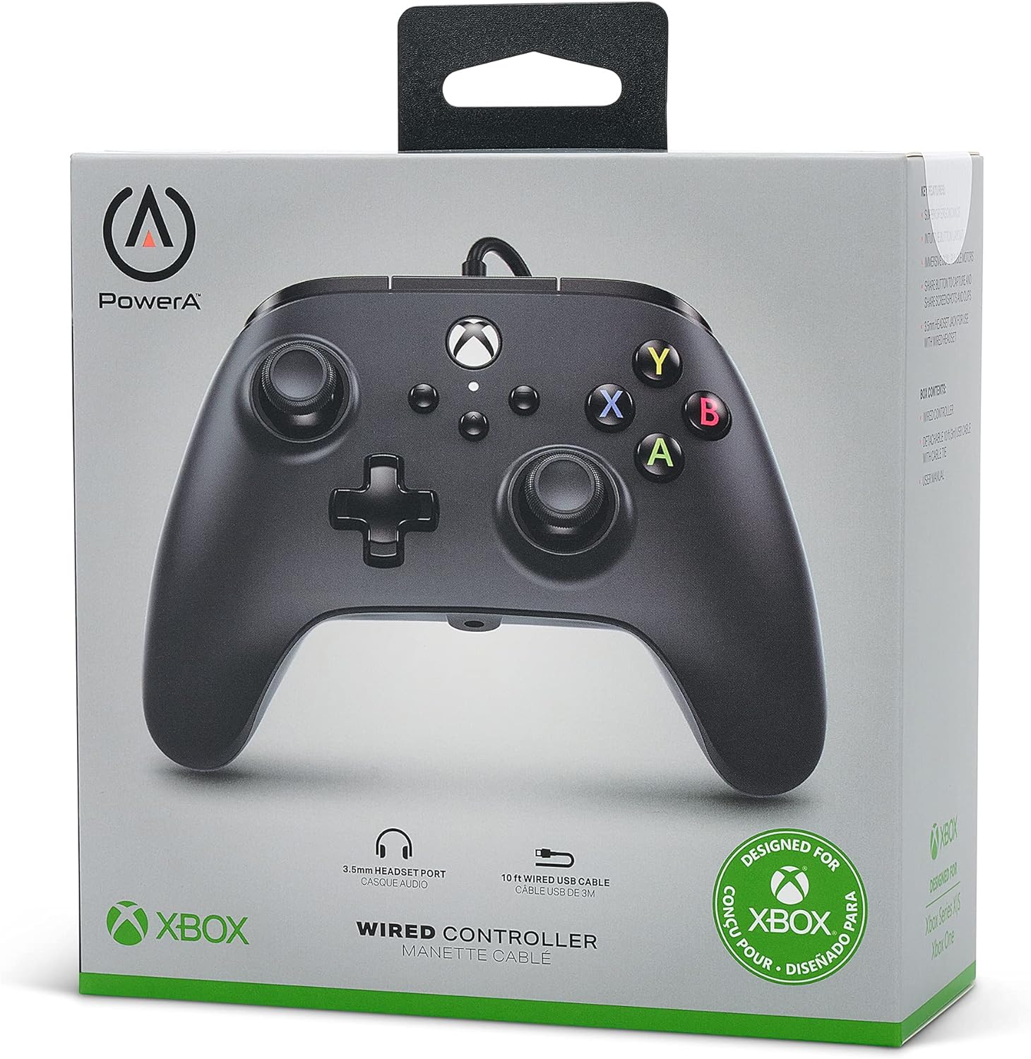 PowerA Control Alámbrico para Xbox Series X|S – Negro