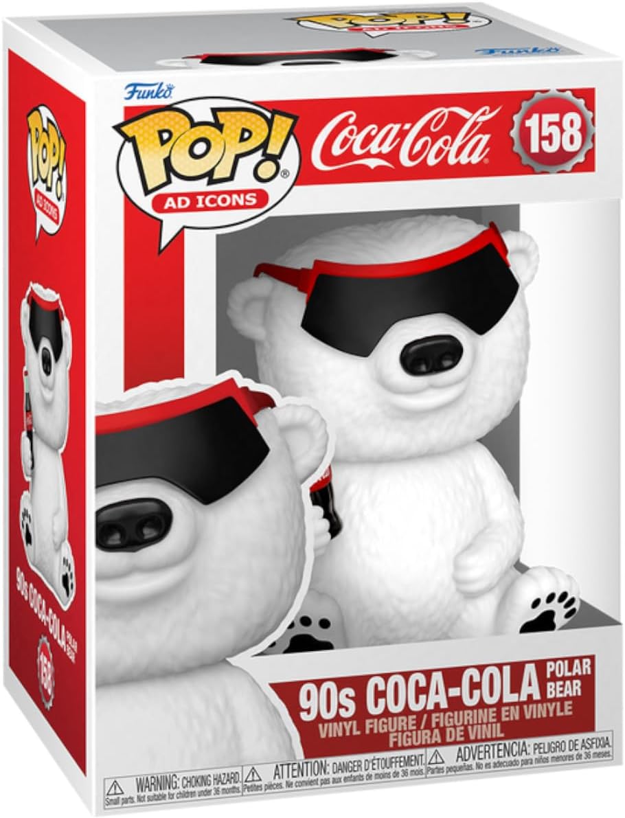 Funko Pop Ad Icons: Coca-Cola- Polar Bear(90’s) #158