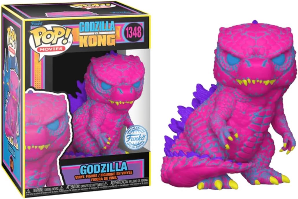 Funko Pop! Godzilla vs. Kong Blacklight Godzille  #1348 EXCLUSIVO