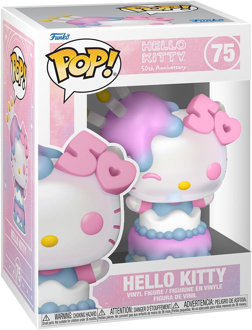 ¡Funko Pop! Sanrio: Hello Kitty 50 Aniversario – Hello Kitty En Pastel 75