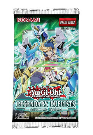 SOBRE BOOSTER LEGENDARY DUELIST SYNCHRO STORM YU GI OH! TCG