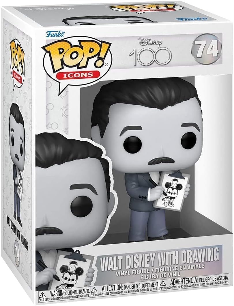 Funko Pop Icons: Disney 100 aniversario – Walt Disney con dibujo #74