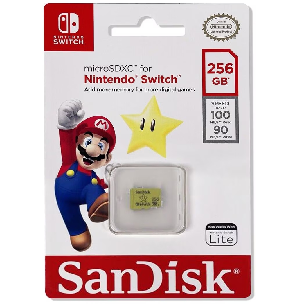 SanDisk 256GB MicroSDXC UHS-I para Nintendo Switch