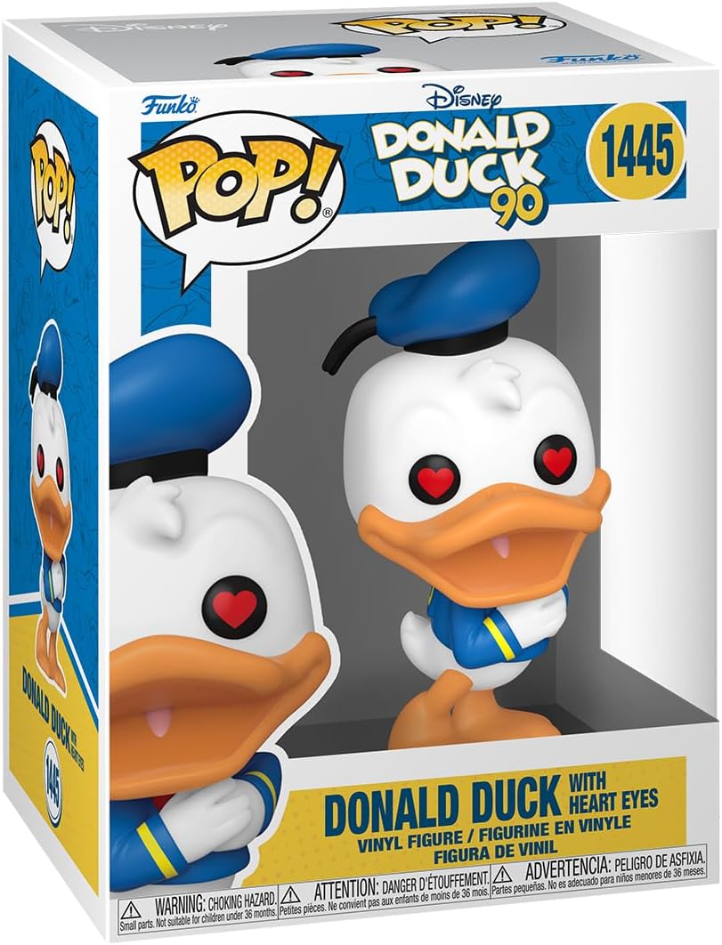 Funko Pop! Disney: Donald Duck 90th Anniversary – Donald Duck with Heart Eyes #1445