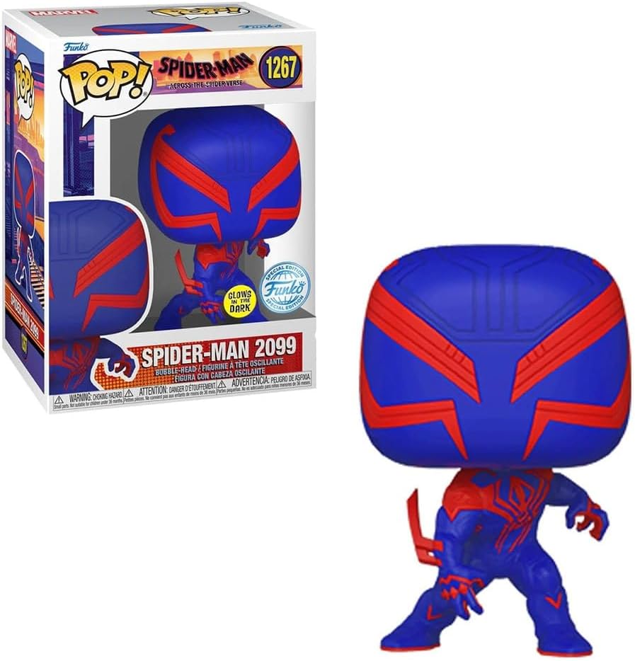 Funko Pop! Spiderman 2099 Glow Exclusivo Across SpiderVerse #1267