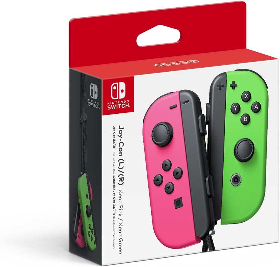 Nintendo Joy-Con (L)/(R) – Rosa neón / Verde neón para Nintendo Switch