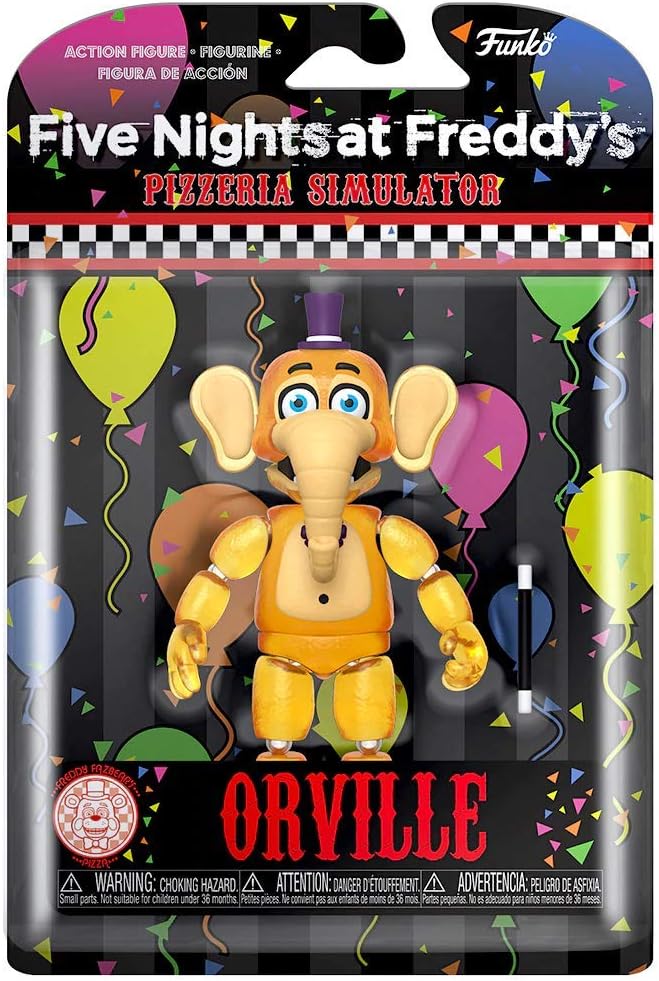 Funko Action Figure: Five Nights At Freddy’s (FNAF) Pizza Sim – Orville Elephant – Glow In The Dark