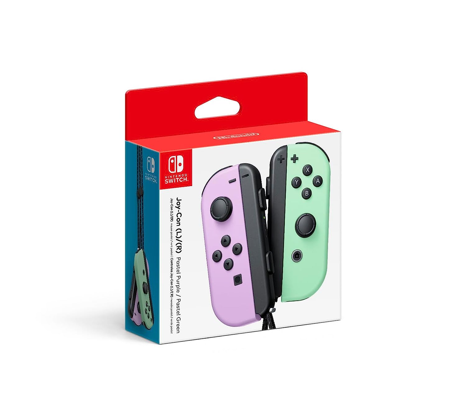 Nintendo Switch – Controles Joy-Con izquierdo y derecho Morado Pastel y Verde Pastel