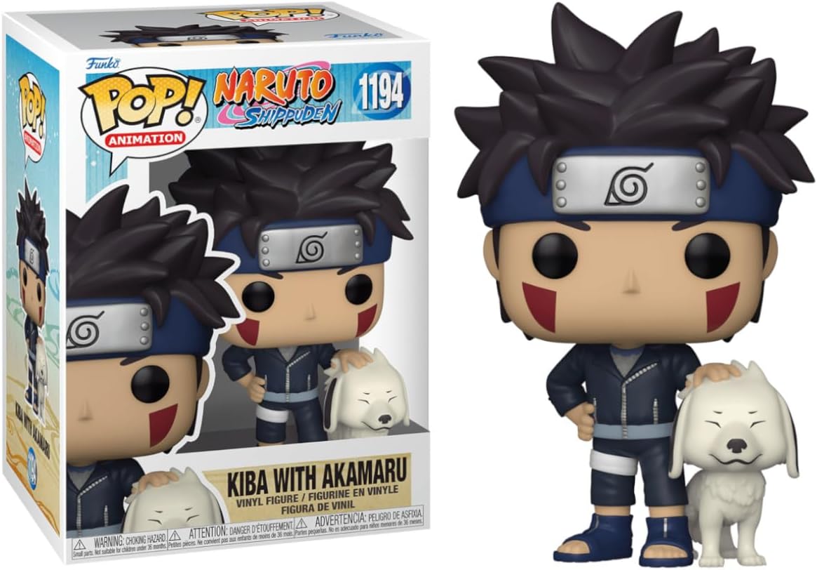 Funko Pop. Animación: Naruto – Kiba con Akamaru  #1194