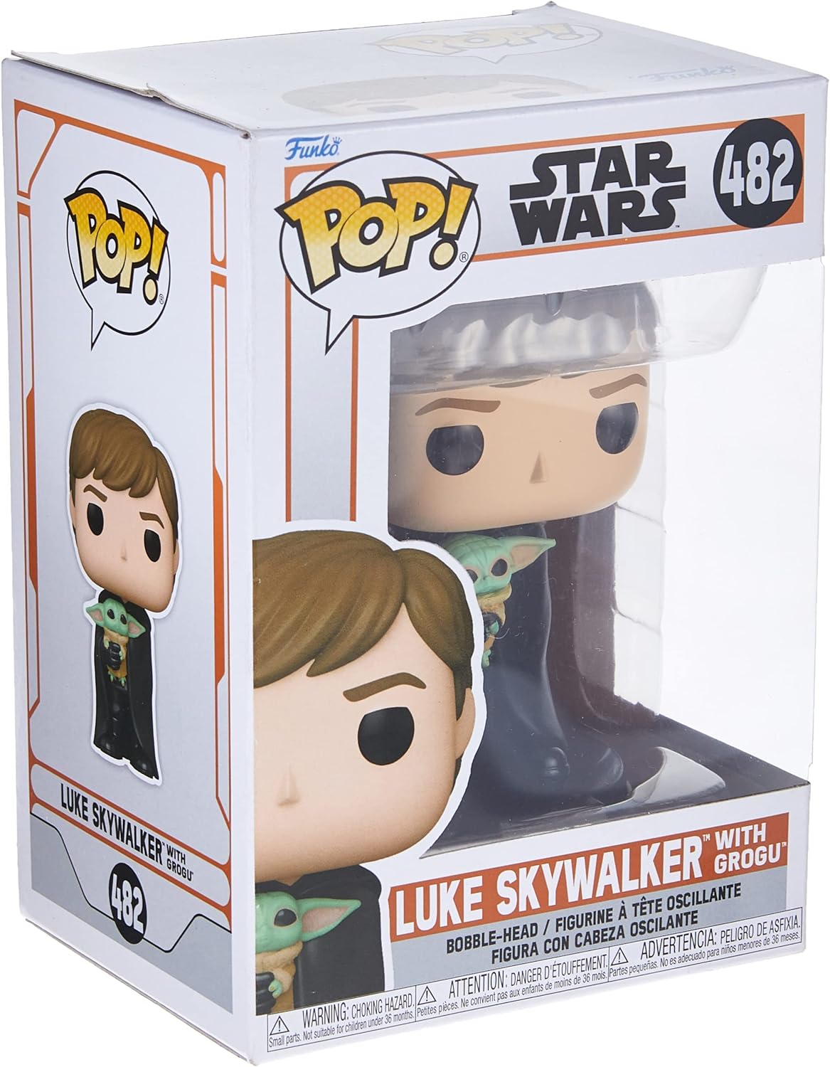 Funko Pop! Star Wars: Mandalorian – Luke con Baby Yoda #482