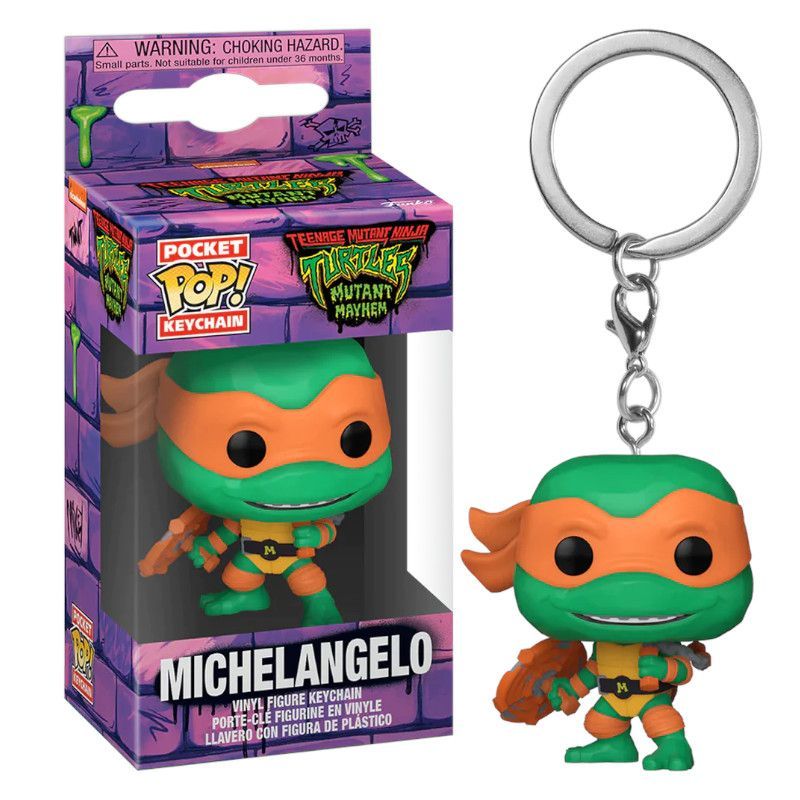 Funko Pop! Llavero Michelangelo Tortugas Ninja