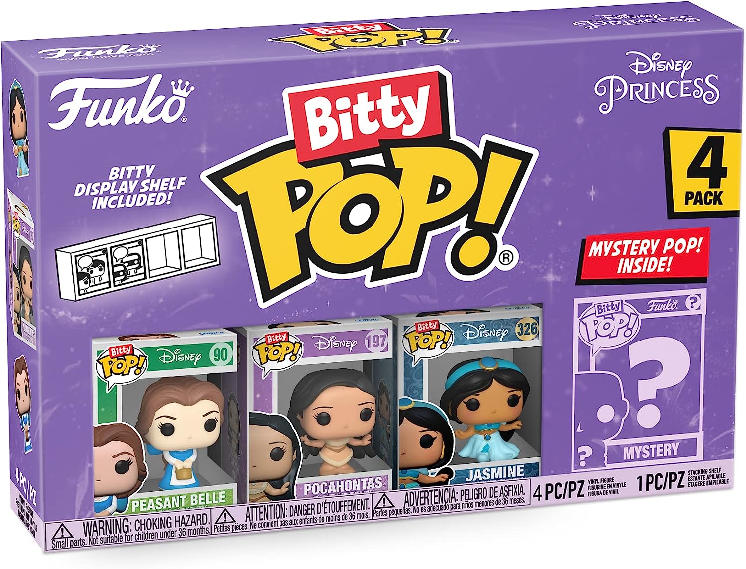 Bitty Pop! 4 Mini Figuras – Princesas