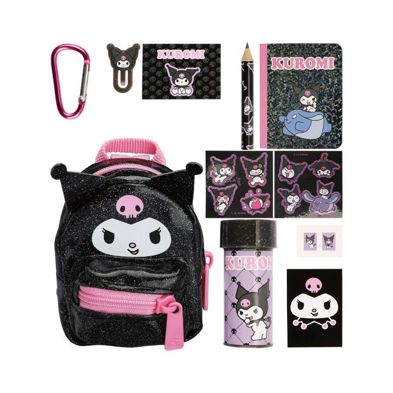 Real Littles Hello Kitty Mini Mochila con útiles escolares de Kuromi