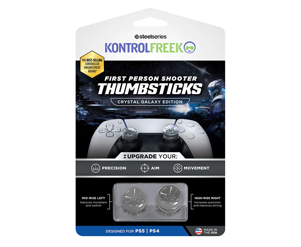 KontrolFreek Galaxy Crystal Thumbsticks 1 Altura elevada, 1 Altura media PS4/PS5