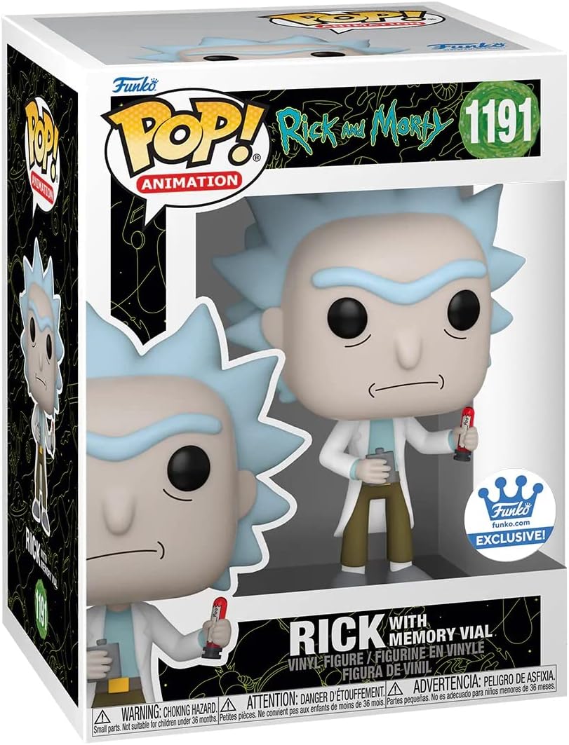 Funko Pop! Rick and Morty: Rick with Memory Vial #1191