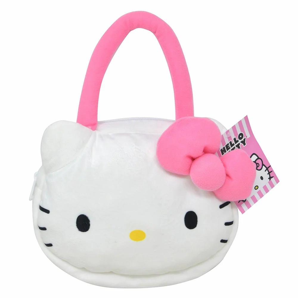 Bolsa de mano para niñas de Hello Kitty en peluche