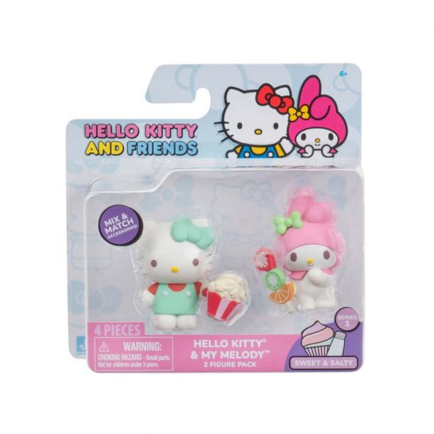 Hello Kitty and friends – Mix & Match Accesories – My Melody & Hello Kitty paquete de 2 figuras