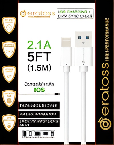 Eratoss Cable cargador 1.5 m IOS