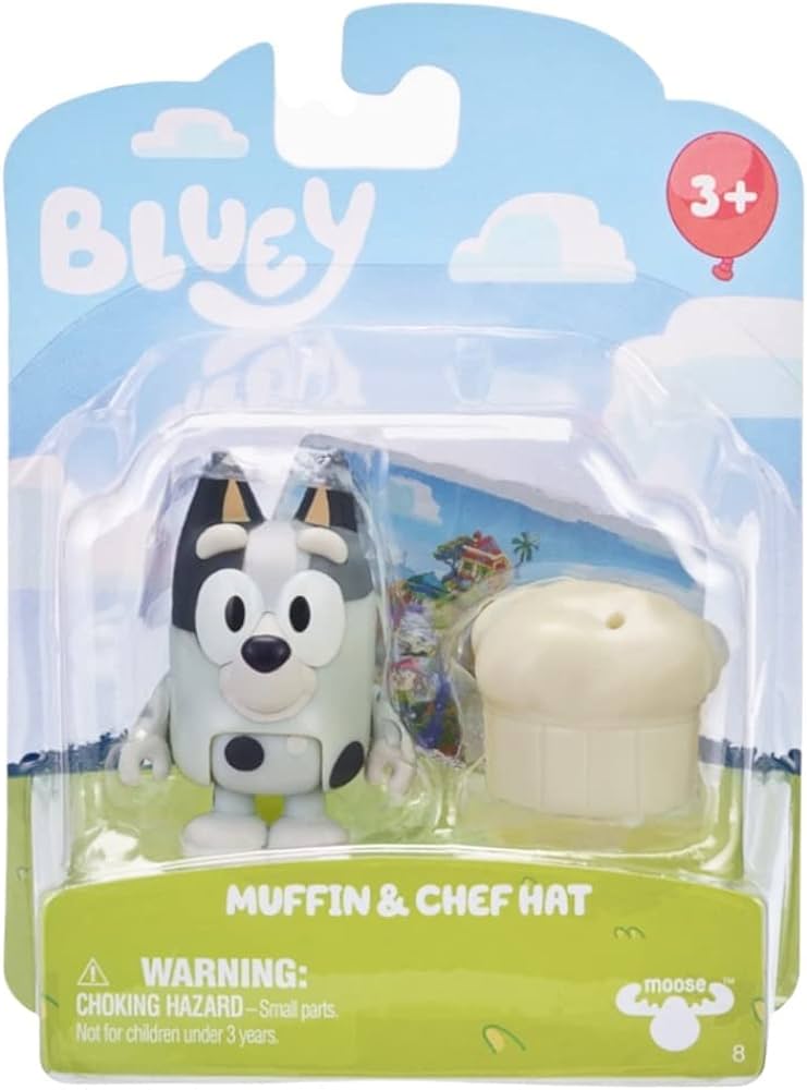 Figura Bluey – Muffin con gorro de chef