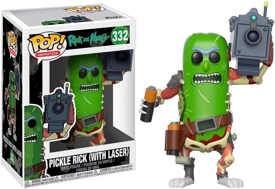 Funko POP Animation: R&M- Pickle Rick w/ Laser #332