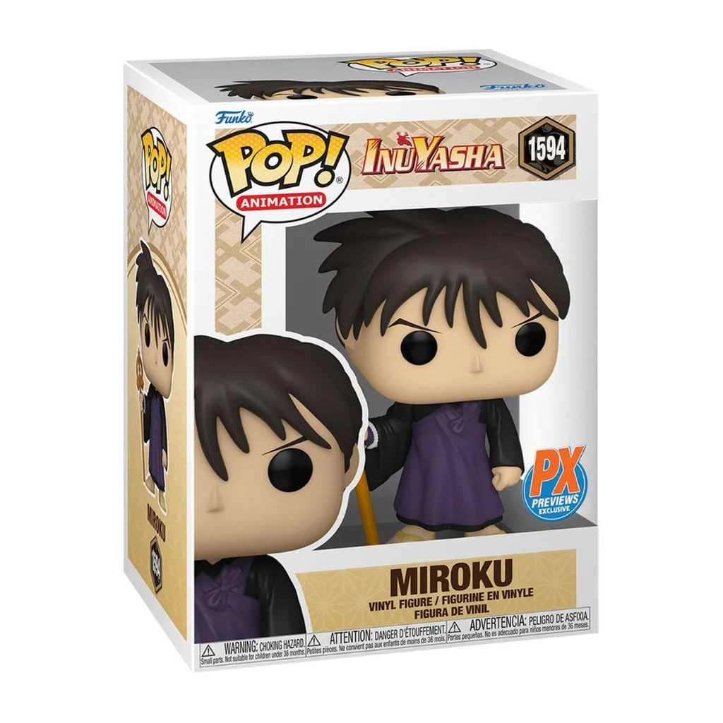 Funko Pop! Anime: Inuyasha – Miroku PX Previews EXCLUSIVO #1594