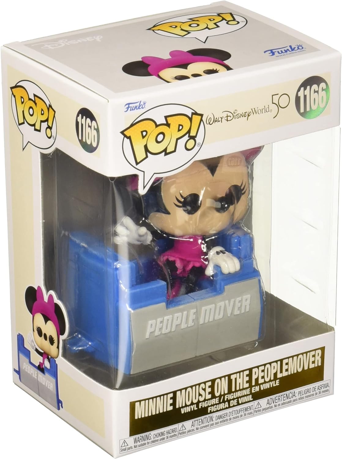 Funko Pop! Disney: WDW50- People Mover Minnie Mouse – Disney World 50th Anniversary  #1166