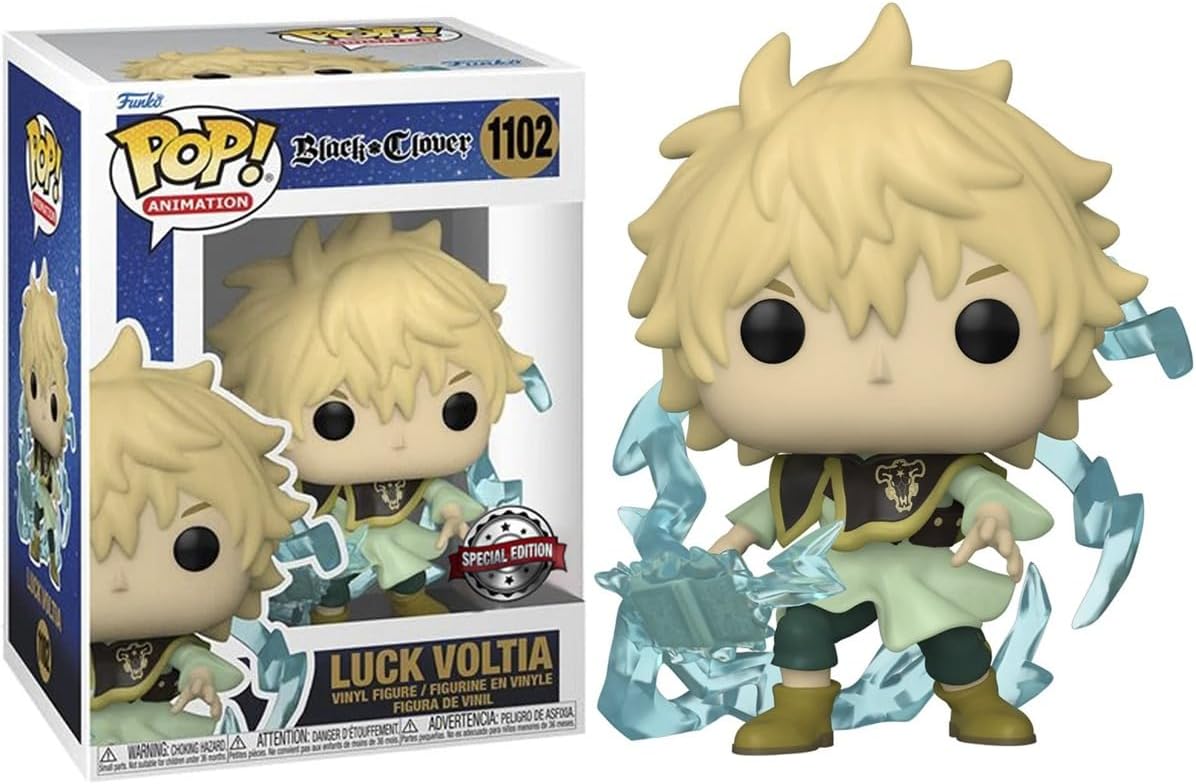 Funko Pop! Anime: Black Clover – Luck Voltia #1102 EXCLUSIVO