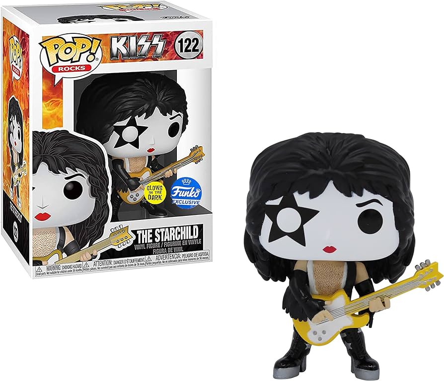 Funko POP! KISS: The Starchild – Resplandor en la oscuridad Coleccionable #122 EXCLUSIVO