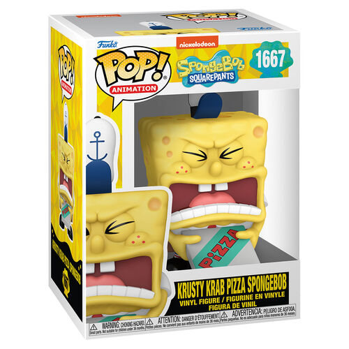 Figura POP Bob Esponja Krusty Krab Pizza Spongebob #1667