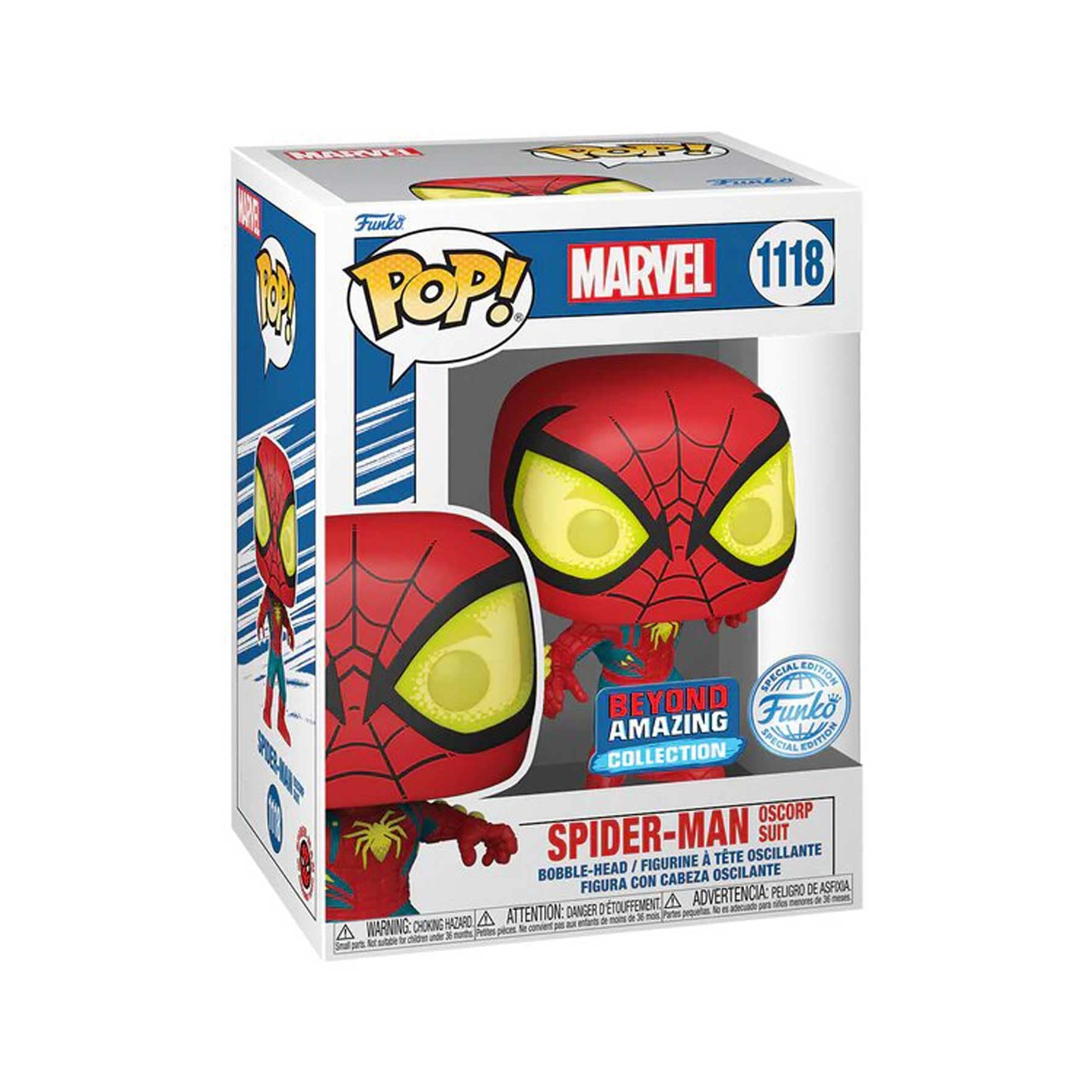 Funko Pop! Marvel: Spider-Man Oscorp Suit (Exclusivo) #1118