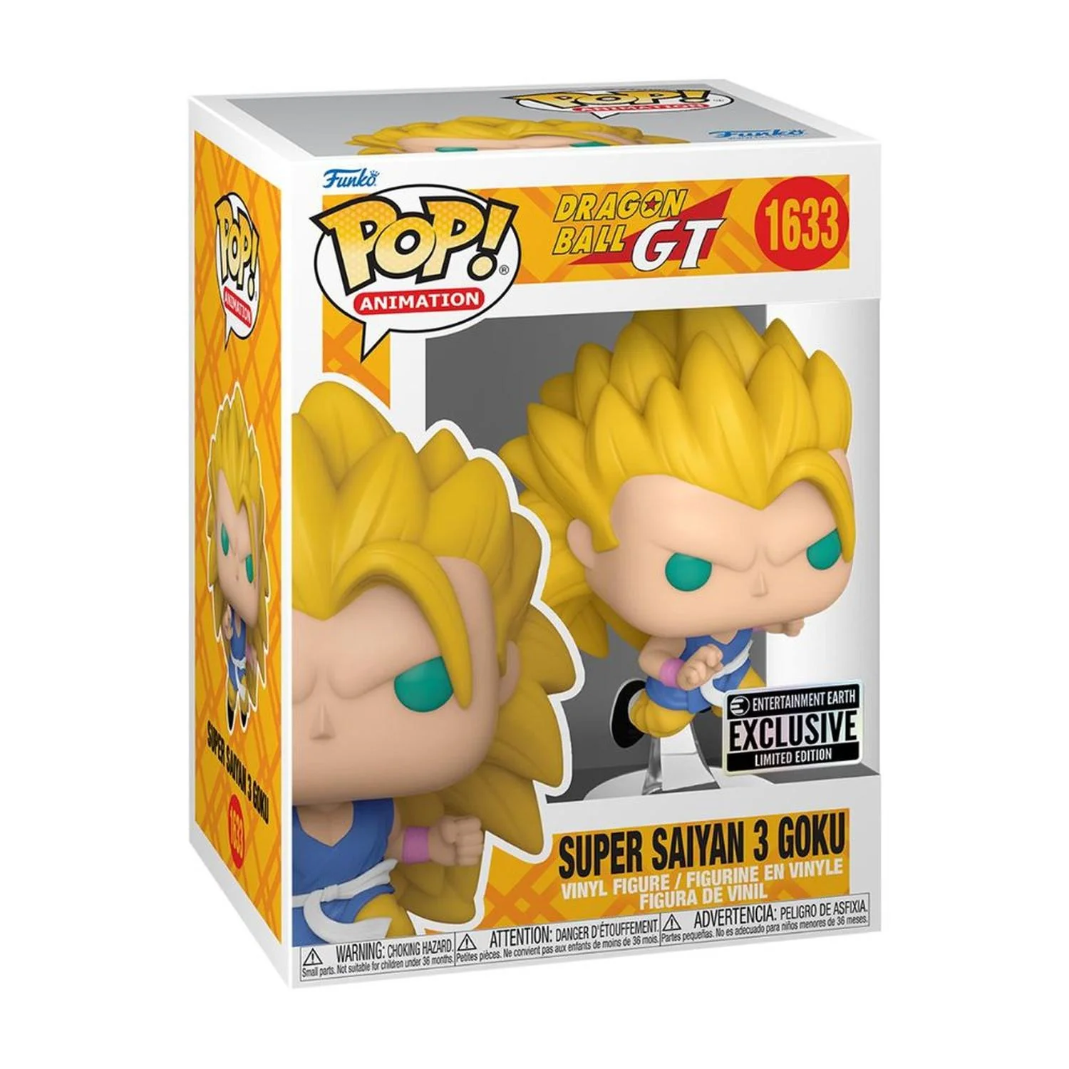 Funko Pop!! Super Saiyan 3 Goku Dragon Ball GT #1633 EXCLUSIVO