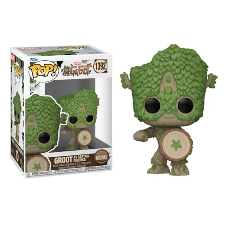 Funko Pop! Marvel: We Are Groot – Groot as Captain America #1392