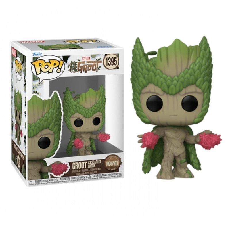 Funko Pop! Marvel: We Are Groot – Groot as Scarlet Witch #1395