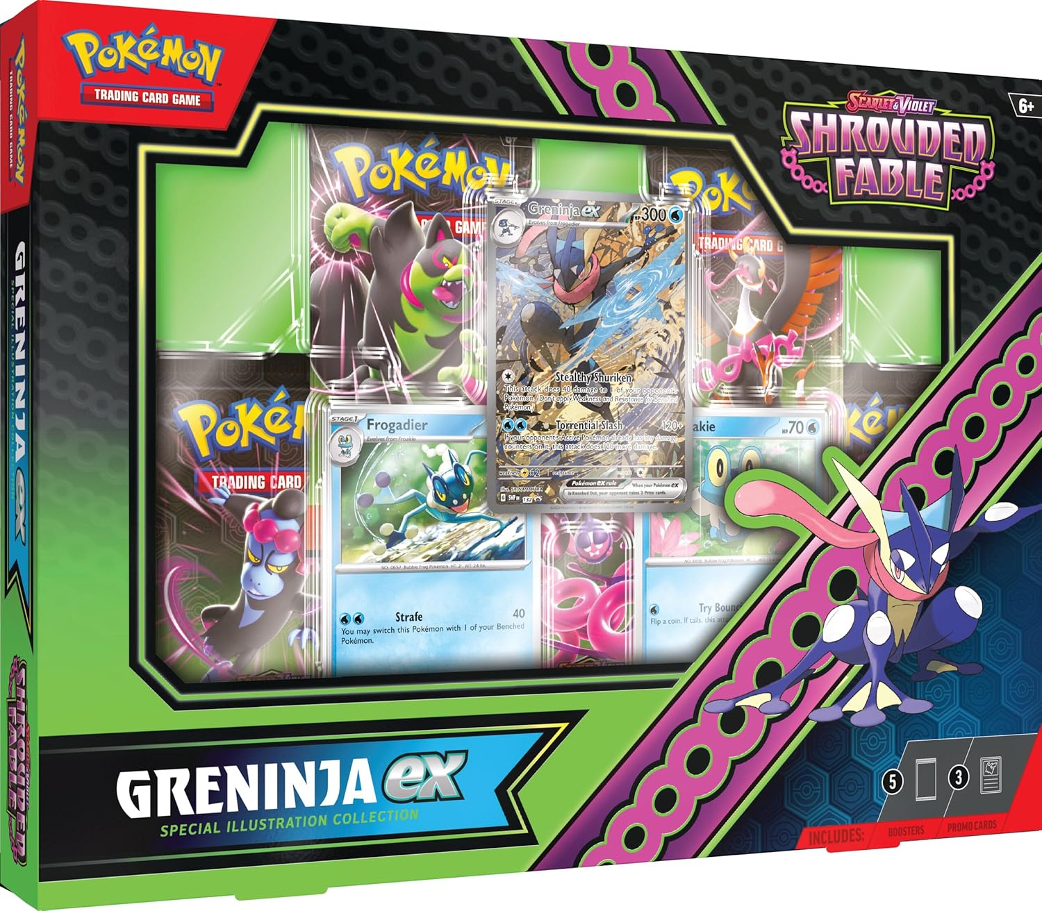 Pokémon TCG: Escarlata & Violeta – Fable Shrouded Fable Kingdra ex/Greninja ex