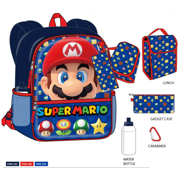 Mochila Super Mario – 5 piezas