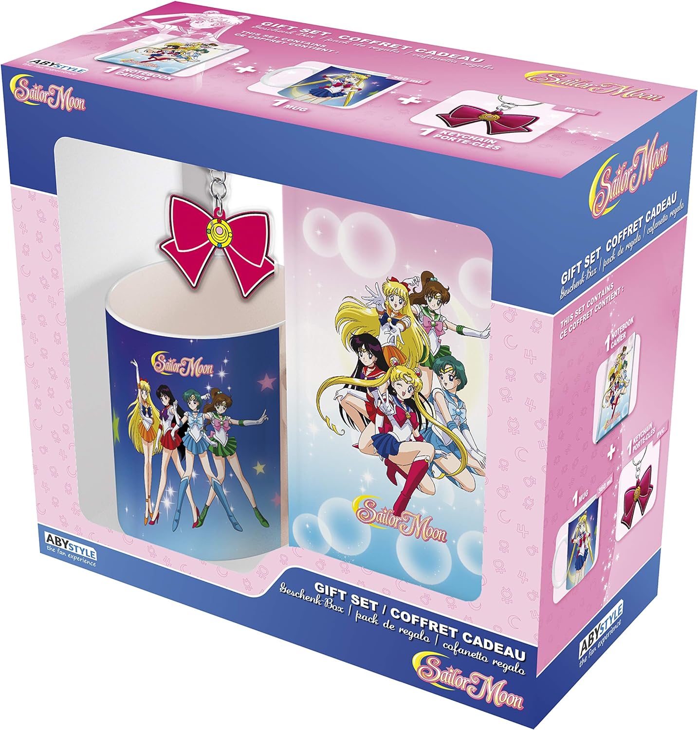 Sailor Moon – Juego de Regalo de Cuaderno, Taza y Llavero de Sailor Moon