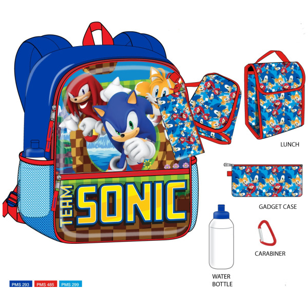 Mochila Sonic – 5 piezas