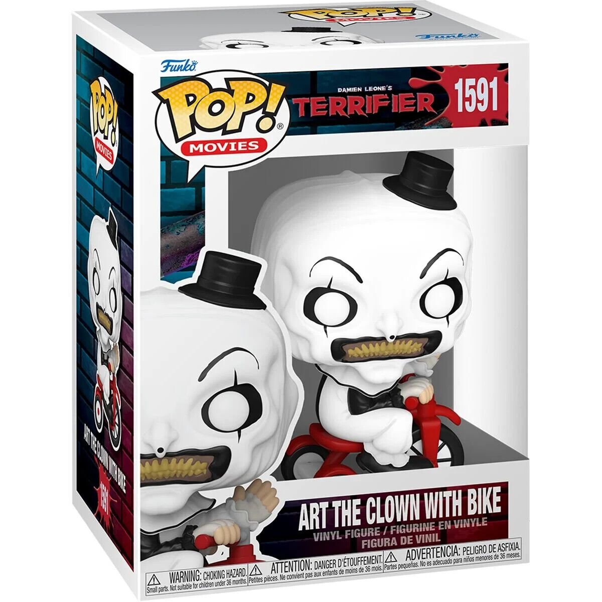 Funko Pop! Terrifier Art the Clown con Bicicleta #1591