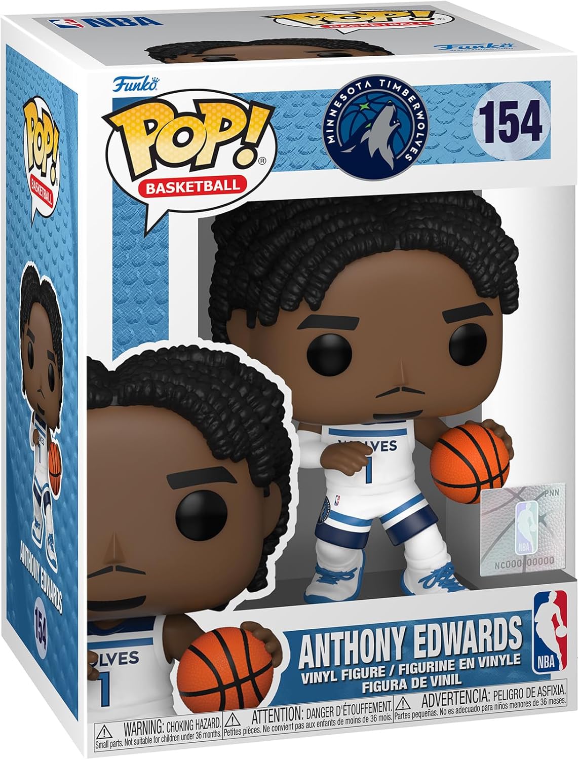 Funko Pop! NBA: Timberwolves – A. Anthony Edwards #154