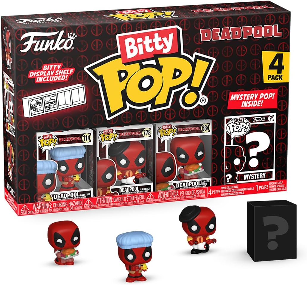 Funko Bitty Pop! 4 Mini Figuras – Deadpool