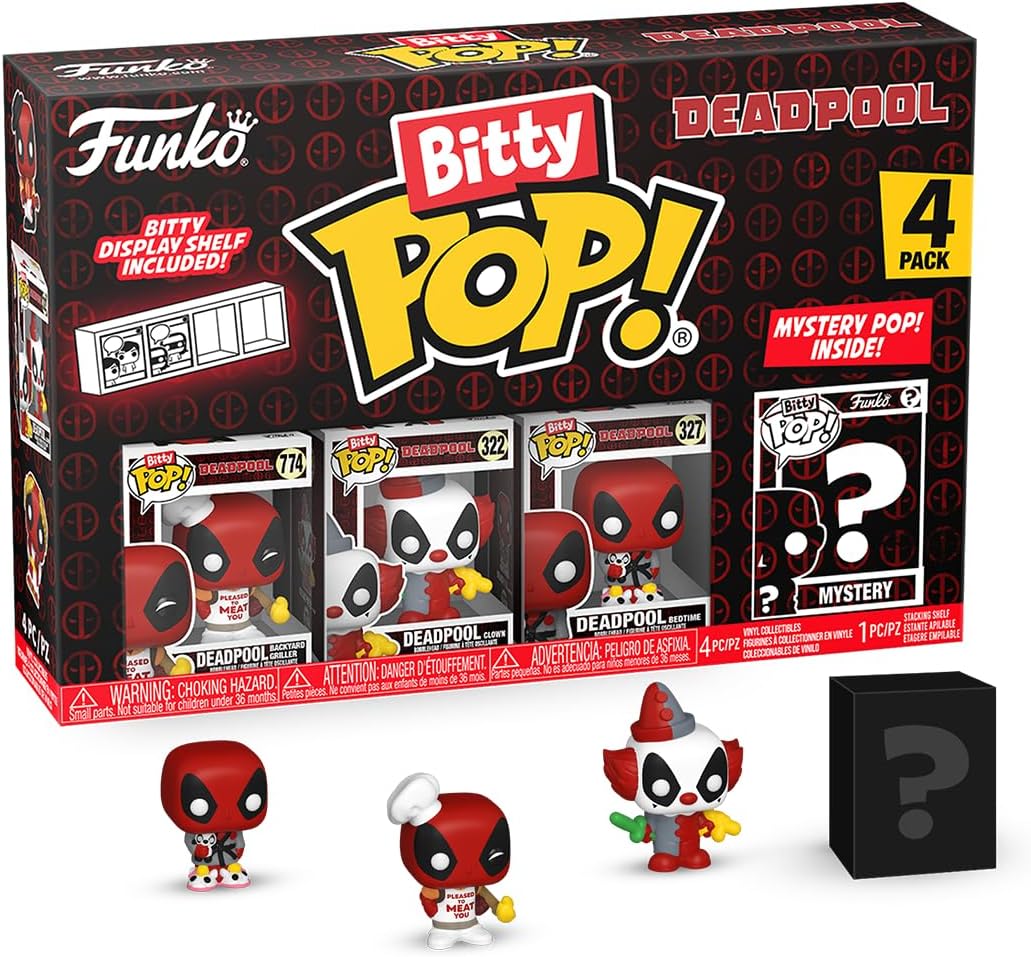 Funko Bitty Pop! 4 Mini Figuras -Deadpool